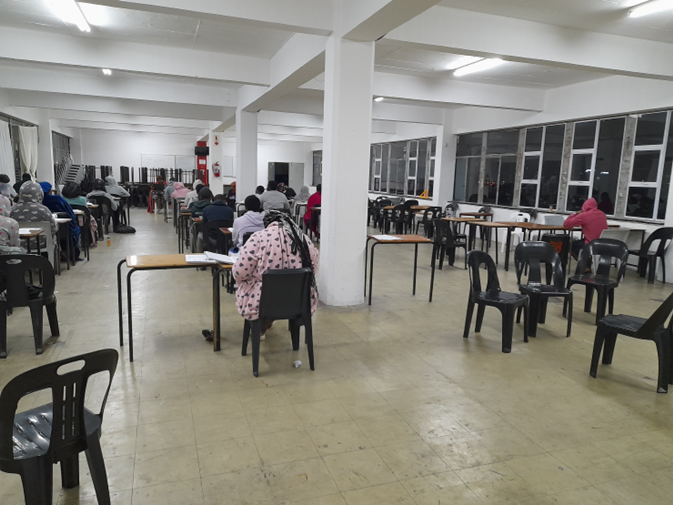 Y2K students group photo during school visit